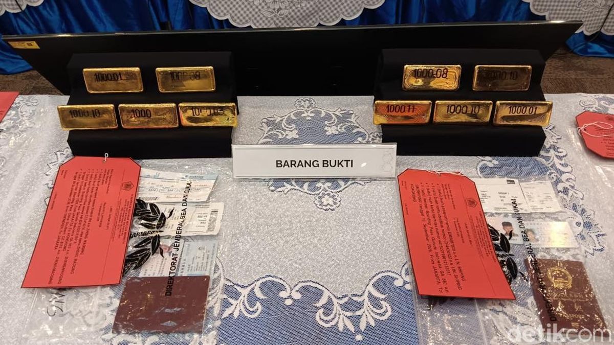 Bea Cukai Gagalkan Penyelundupan 330 Kg Emas, Jaringannya dari China-India