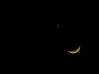 Bulan Sabit dan Venus Bersanding di Langit Indonesia, Bikin Takjub. (Tangkapan layar  x.com)