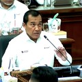 Direktur Utama PT TIMAH (Persero) Tbk, Restu Widiyantoro saat mengikuti Rapat Dengar Pendapat (RDP) dengan Komisi XII DPR RI di Komplek Parlemen, Jakarta, Selasa (15/9/2026). (Tangkapan Layar Youtube/TVR Parlemen)