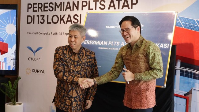 Komitmen ESG, Trans Mall Group Resmikan Instalasi PLTS Atap