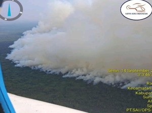 4 Helikopter WB Dikerahkan Padamkan 7 Lokasi Karhutla-Puluhan Hektare Terbakar