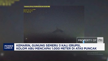 Kemarin, Gunung Semeru 3 Kali Erupsi, Kolom Abu Mencapai 1.000 Meter di Atas Puncak