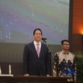 Mantan Menteri Keuangan Purbaya Yudhi Sadewa saat acara Serah Terima Jabatan Menteri Keuangan di Gedung Juanda II, Kementerian Kuangan, Jakarta, Selasa (15/9/2026). (CNBC Indonesia/Faisal Rahman)
