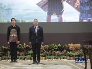 Serah Terima Jabatan Menteri Keuangan Suahasil Nazara di Gedung Djuanda II, Kantor Pusat Kementerian Keuangan, Jakarta, Selasa (15/9/2026). (CNBC Indonesia/Faisal Rahman)