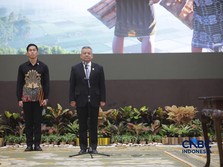 Serah Terima Jabatan Menteri Keuangan Suahasil Nazara di Gedung Djuanda II, Kantor Pusat Kementerian Keuangan, Jakarta, Selasa (15/9/2026). (CNBC Indonesia/Faisal Rahman)