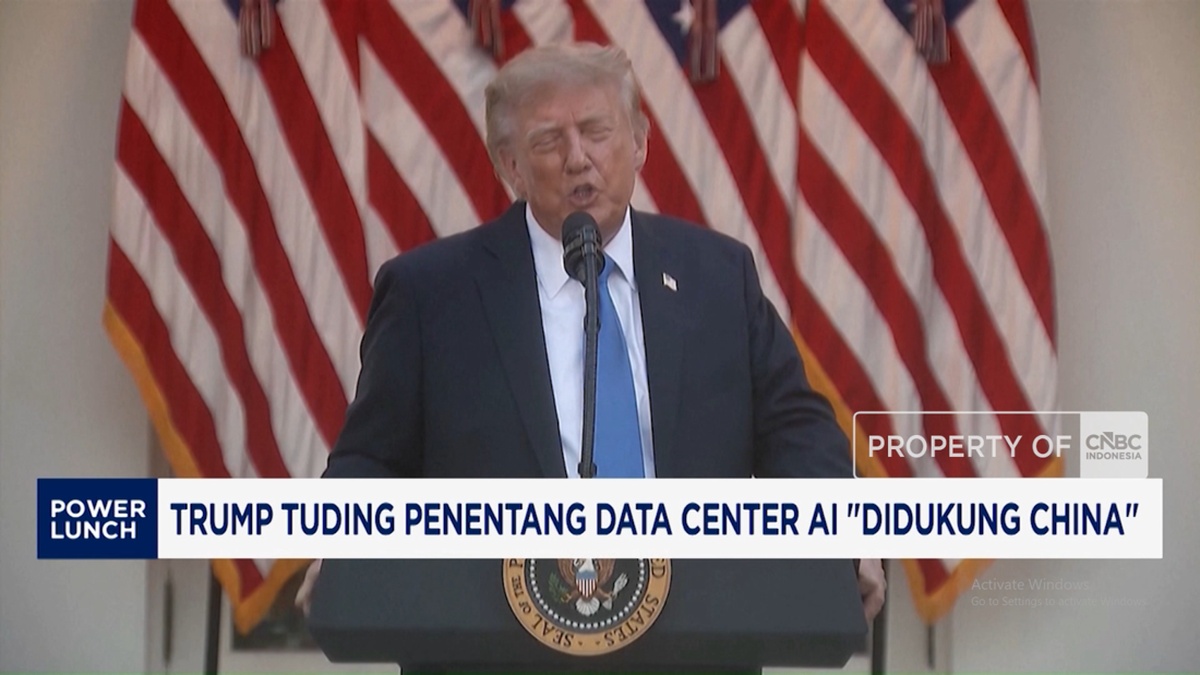 Tuding Penolak Pusat Data AI, Trump Sebut Mereka Agen Asing