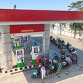 Antrean panjang BBM di SPBU Pertamina di Makassar sudah terurai. (Dok. Pertamina)