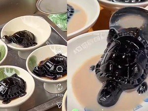 Bukan Boba, Ini Jeli Herbal China Bentuk Kura-Kura yang Unik