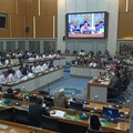 Menteri Pertanian (Mentan) Amran Sulaiman saat Rapat Kerja bersama Komisi IV DPR RI di Kompleks Parlemen, Jakarta, Rabu (16/9/2026). (CNBC Indonesia/Martyasari Rizky)