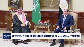 Presiden Mesir Bertemu MBS Bahas Keamanan Laut Merah
