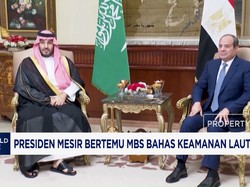 Presiden Mesir Bertemu MBS Bahas Keamanan Laut Merah