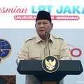 Presiden Prabowo Resmikan LRT Jakarta Jalur Kelapa Gading-Manggarai, 16 September 2026. (Tangkapan layar youtube Setpres RI)