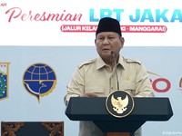 Presiden Prabowo Resmikan LRT Jakarta Jalur Kelapa Gading-Manggarai, 16 September 2026. (Tangkapan layar youtube Setpres RI)