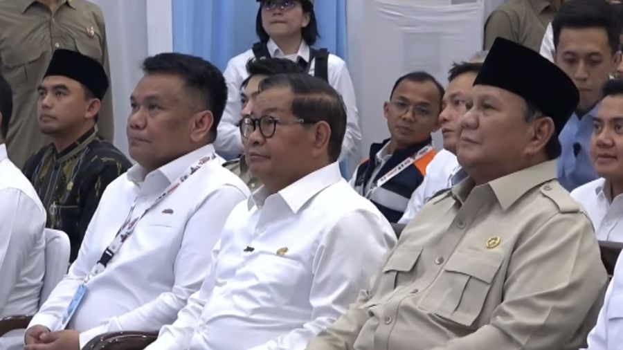Presiden Prabowo Subianto dan Gubernur DKI Jakarta, Pramono Anung saat menghadiri peresmian LRT Jakarta Jalur Kelapa Gading-Manggarai, Jakarta, Rabu (16/9/2026). (Tangkapan Layar Youtube/Sekretariat Presiden)