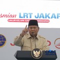 Presiden Prabowo Subianto meresmikan LRT Jakarta Jalur Kelapa Gading-Manggarai yang berlangsung di Stasiun Manggarai, Jakarta, Rabu (16/9/2026). (CNBC Indonesia/Muhammad Sabki)