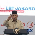 Presiden Prabowo Subianto meresmikan LRT Jakarta Jalur Kelapa Gading-Manggarai yang berlangsung di Stasiun Manggarai, Jakarta, Rabu (16/9/2026). (CNBC Indonesia/Muhammad Sabki)