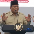 Presiden Prabowo Subianto meresmikan LRT Jakarta Jalur Kelapa Gading-Manggarai yang berlangsung di Stasiun Manggarai, Jakarta, Rabu (16/9/2026). (CNBC Indonesia/Muhammad Sabki)