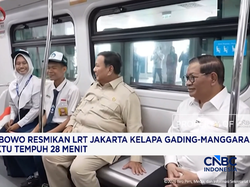 Presiden Resmikan LRT Jakarta Kelapa Gading-Manggarai, Waktu Tempuh 28 Menit