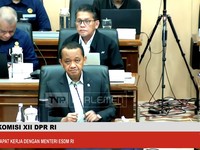 Rapat komisi XII DPR RI rapat dengan ESDM RI. (Tangkapan layar TV Parlemen)