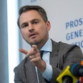 FILE PHOTO: Prosecutor General of Ukraine Ruslan Kravchenko attends a press conference, amid Russia's attack on Ukraine, in Kyiv, Ukraine July 23, 2025. REUTERS/Thomas Peter/File Photo