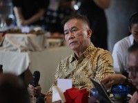 Wakil Direktur Utama PT Selamat Sempurna Tbk Ang Andri Pribadi di acara COFFEE MORNING 2026 dengan tema Beyond EV: Building a Resilient Automotive Ecosystem Amid Global Supply Chain Shifts di CasalenaJakarta, Rabu (16/9/2026). (CNBC Indonesia/Faisal