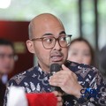 Wakil Sekretaris Jenderal Asosiasi Ekosistem Mobilitas Listrik (AEML) Dhery Rachman di acara COFFEE MORNING 2026 dengan tema Beyond EV: Building a Resilient Automotive Ecosystem Amid Global Supply Chain Shifts di CasalenaJakarta, Rabu (16/9/2026). (C