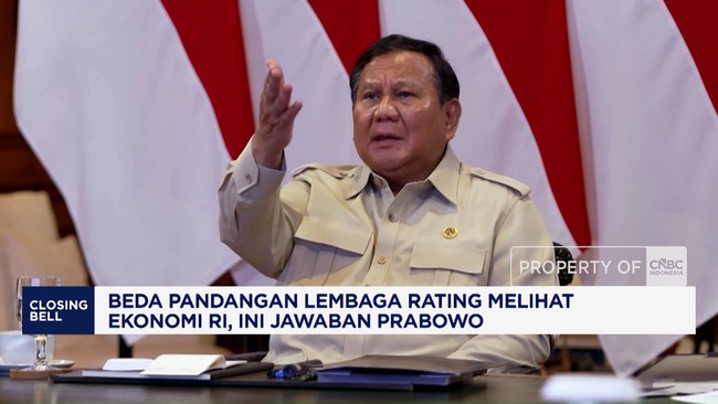 Video: Prabowo Soal Beda Pandangan Lembaga Rating Melihat Ekonomi RI