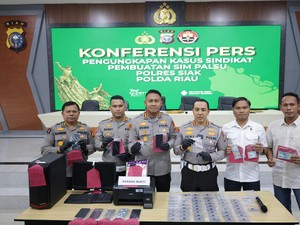 Sindikat SIM Palsu di Siak Dibongkar, Tarif Tembus Rp 1,3 Juta