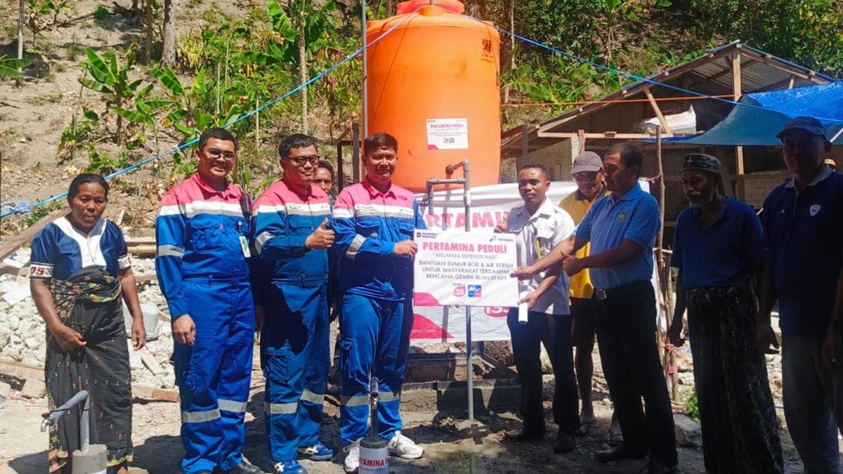 Air Bersih Lebih Dekat, Pertamina Dampingi Warga Terdampak Gempa NTT