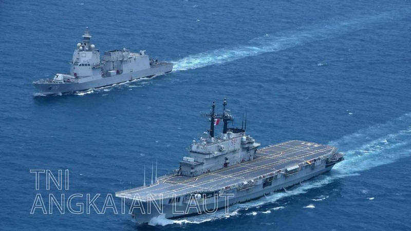 Kapal induk ITS Giuseppe Garibaldi tiba di perairan Indonesia setelah berlayar dari Italia pada 24 Agustus 2026.