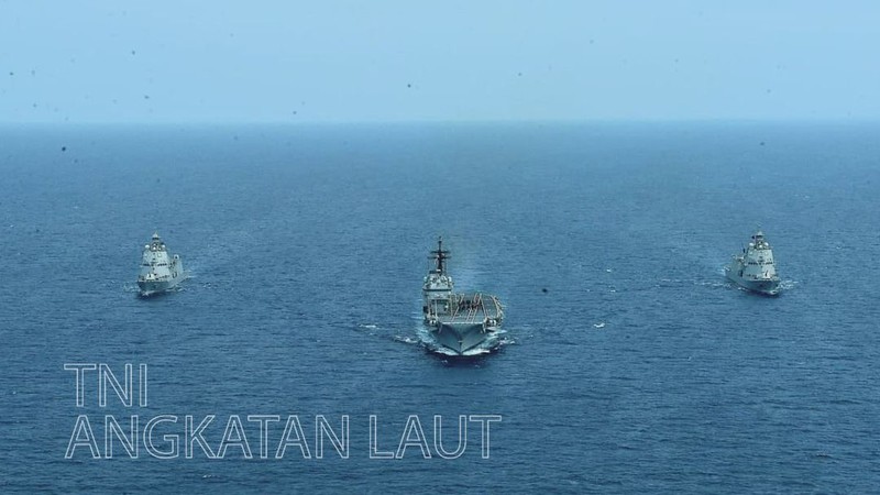 Kapal induk ITS Giuseppe Garibaldi tiba di perairan Indonesia setelah berlayar dari Italia pada 24 Agustus 2026. (Instagram/tni_angkatan_laut)