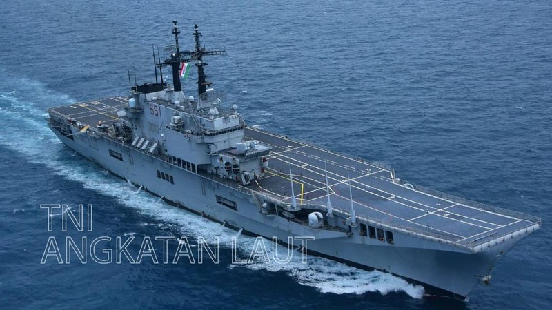 Kapal induk ITS Giuseppe Garibaldi tiba di perairan Indonesia setelah berlayar dari Italia pada 24 Agustus 2026. (Instagram/tni_angkatan_laut)