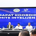 Kepala Badan Intelijen Negara (BIN) Jenderal TNI (Purn) M. Herindra bersama Menteri Komunikasi dan Digital (Menkomdigi) Meutya Hafid dan Kepala Badan Siber dan Sandi Negara (BSSN) Jenderal TNI (Purn) Nugroho Sulistyo Budi melakukan konsolidasi demi m