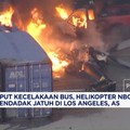 Liput Kecelakaan Bus, Helikopter NBC Mendadak Jatuh di Los Angeles, AS