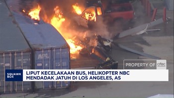 Liput Kecelakaan Bus, Helikopter NBC Mendadak Jatuh di Los Angeles, AS