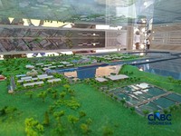 Mockup denah pembangunan Pelabuhan Perikanan Nusantara (PPN) Kejawanan. (CNBC Indonesia/Martyasari Rizky)