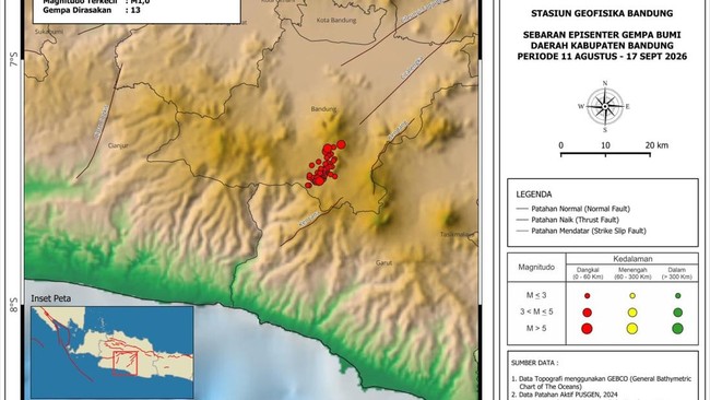 13 Gempa Dangkal Goyang Bandung, BMKG Ungkap Fakta Mengejutkan