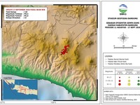 Visual rangkaian gempa di Kabupaten Bandung tanggal 11 Agustus - 17 September 2026 hingga pukul 08:00 WIB. (BMKG)