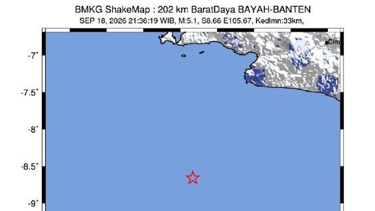 Gempa Dangkal M 5,1 Banten Dirasakan di Cianjur-Sukabumi, Ini Pemicunya
