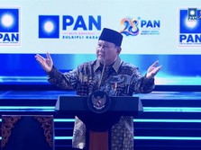 Presiden Prabowo Subianto saat menyampaikan sambutan dalam perayaan puncak Hari Ulang Tahun ke 28 Partai Amanat Nasional, di Jakarta International Convention Center (JICC), Senayan, Jakarta, Jumat (18/9/2026). (Tangkapan Layar Youtube/PAN TV)