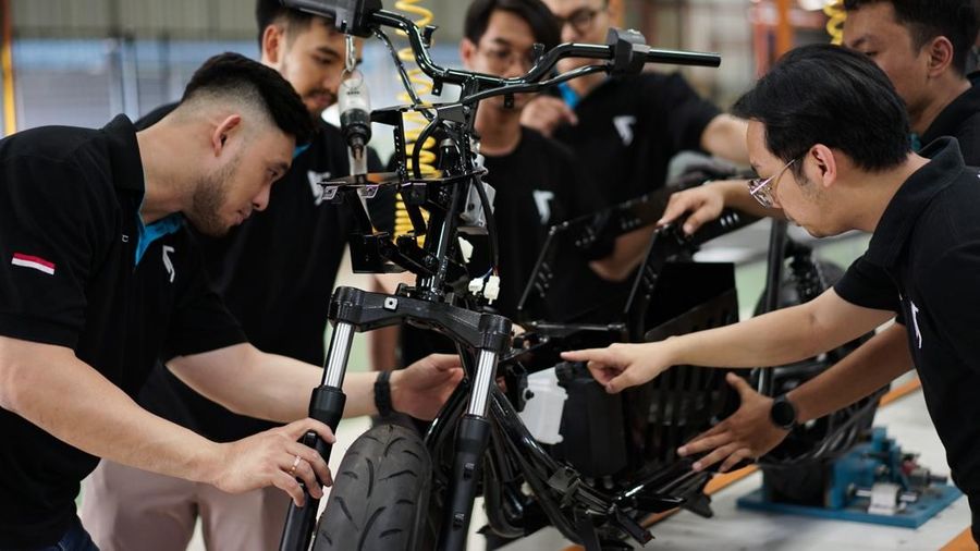 Produksi motor listrik Savart Motors. (Dok: Savart Motors)