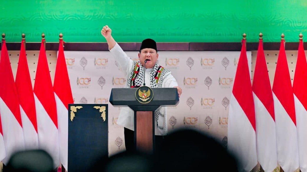 Detik-Detik Prabowo Teriak "Free Palestine" dari Gontor