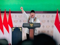 Detik-Detik Prabowo Teriak "Free Palestine" dari Gontor