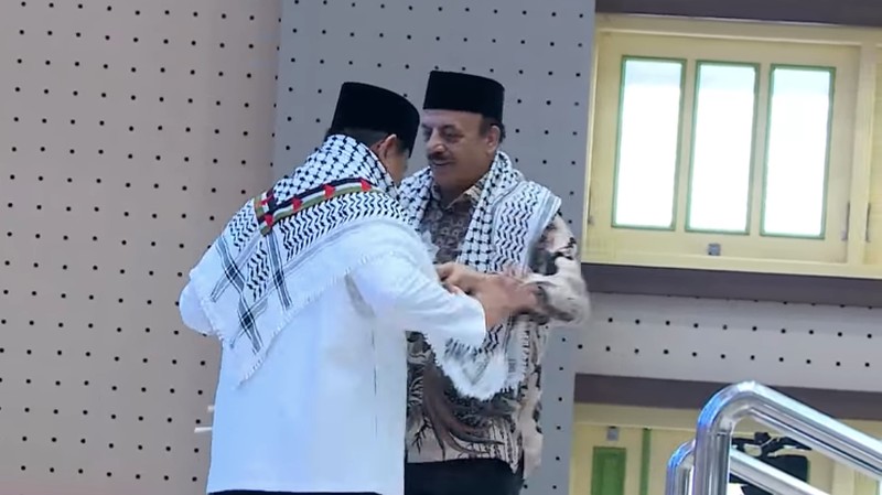 Presiden Prabowo Subianto saat menghadiri Syukuran 100 Tahun Pondok Modern Darussalam Gontor, Sabtu (19/9/2026). (YouTube/Sekretariat Presiden)