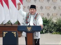 Presiden Prabowo Subianto saat menghadiri Syukuran 100 Tahun Pondok Modern Darussalam Gontor, Sabtu (19/9/2026). (YouTube/Sekretariat Presiden)