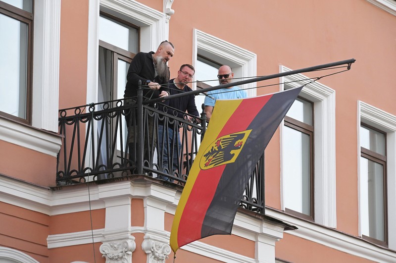 Rusia menutup konsulat Jerman di St. Petersburg. (REUTERS/Andrei Bok)
