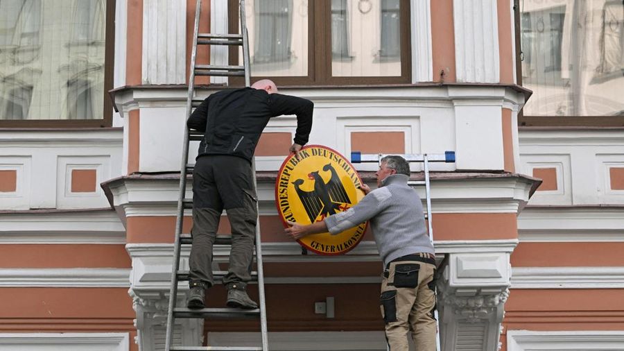 Rusia menutup konsulat Jerman di St. Petersburg. (REUTERS/Andrei Bok)