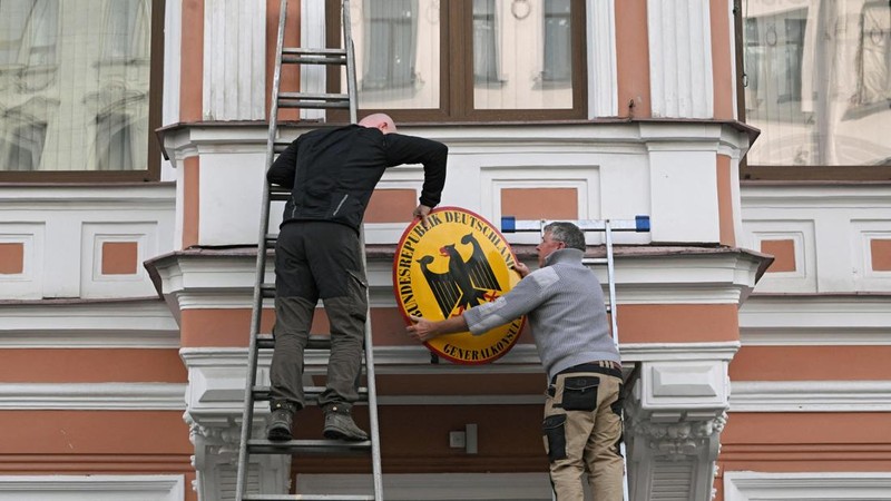 Rusia menutup konsulat Jerman di St. Petersburg. (REUTERS/Andrei Bok)