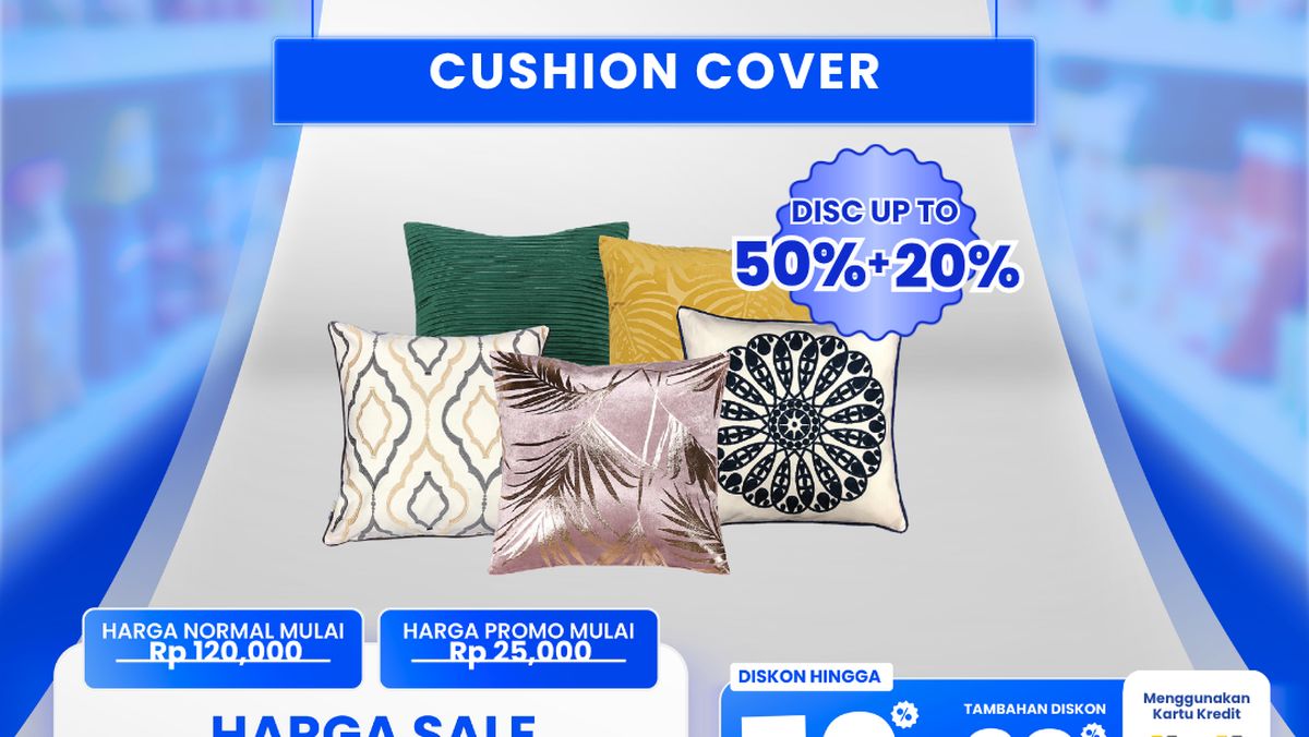 Sarung Bantal Sofa Cuma Rp 20 Ribu di Transmart Full Day Sale, Serbu!