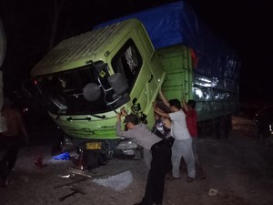 Sopir Tewas Kena Ledakan Ban Truk di Rest Area Denpasar-Gilimanuk